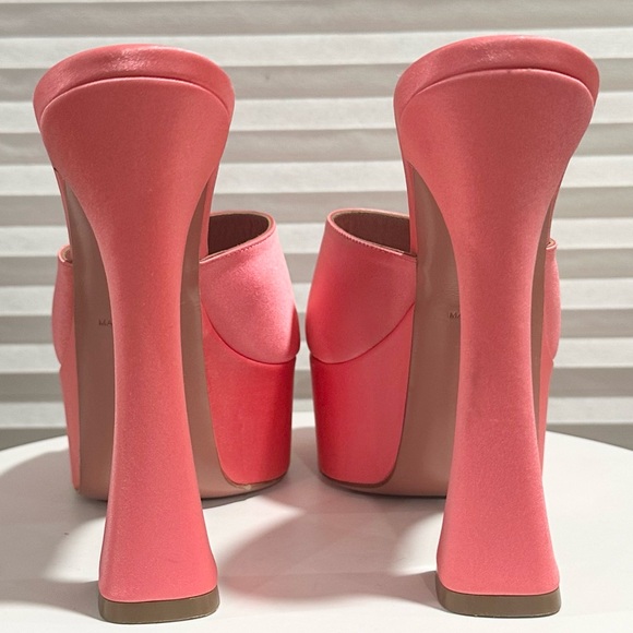 🌹AMINA MUADDI🌹 Dalida Satin Platform Mules Size: 36.5 - Picture 6 of 15